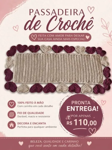 Passadeira em crochê 