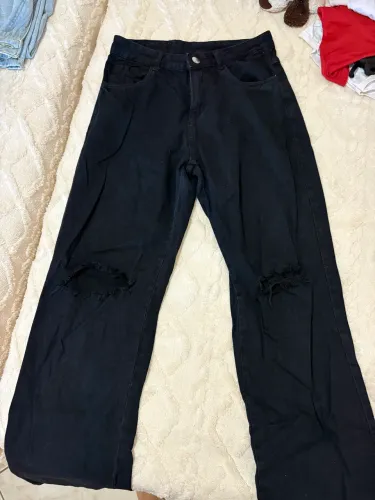 calça jeans preta