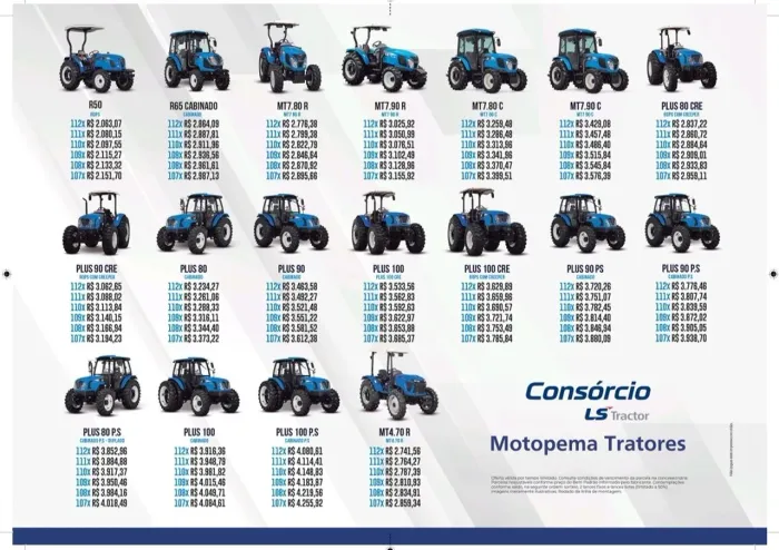 Consórcio LS Tractor 1,65% ao ano