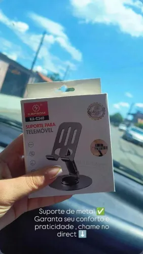 Suporte para celular de metal
