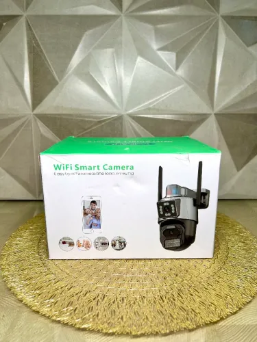 Câmera de Segurança Wi-Fi 4K Lente Dupla Icsee