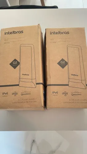 2 aparelhos Intelbras WOM 5A MiMo completos nas caixas.
