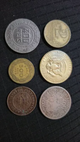 Moedas raras - colecionáveis - kit com 6