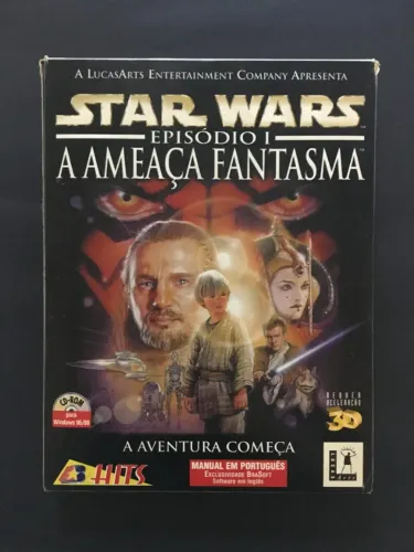 Jogo Game PC Star Wars Episódio I - A Ameaça Fantasma A Aventura Começa - BraSoft 2000