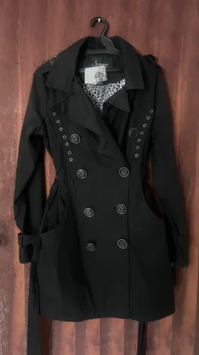 Sobretudo Elegante Preto - TAM P 