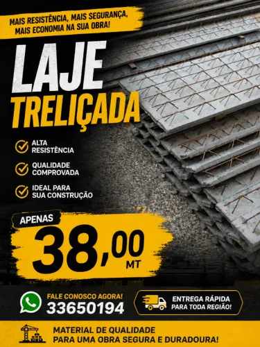 Laje pre-moldada isopor