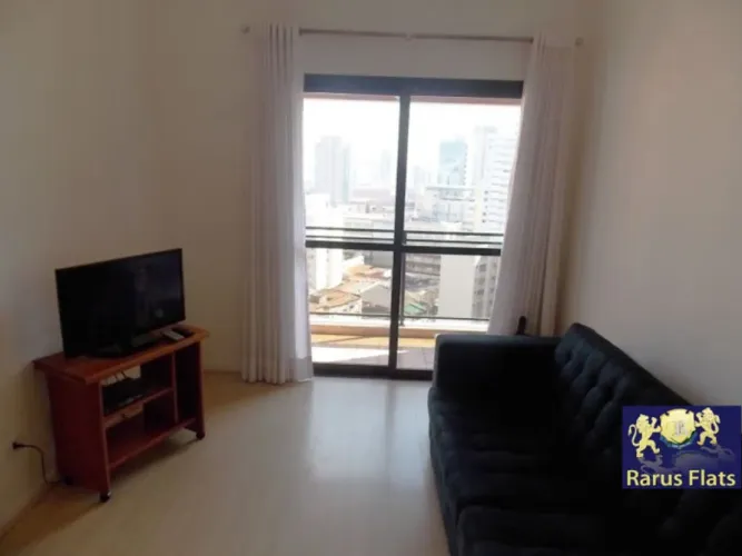 Flat para locação na Vila Nova Conceição - Edifício Contemporâneo - Cód. FLR03396