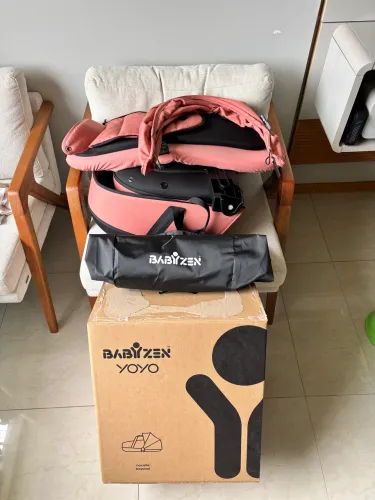 Moisés rígido Babyzen Stokke YOYO Bassinet na cor ginger/rosa