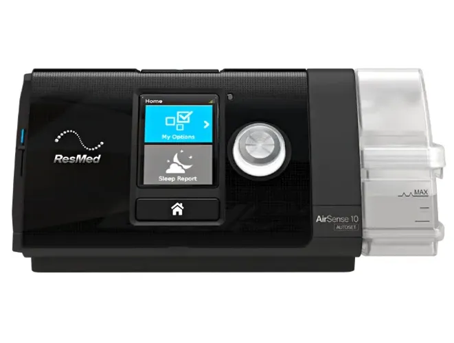 CPAP ResMed AirSense 10 AutoSet + Umidificador + Máscara DreamWear - 3 semanas de uso