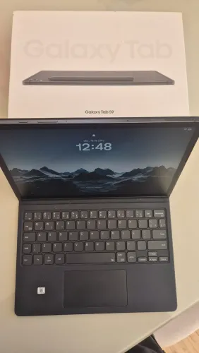 Galaxy Tab S9 256Gb + capa + teclado + caneta + NF