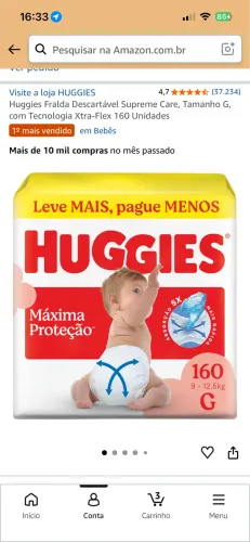 Fralda G Huggies
