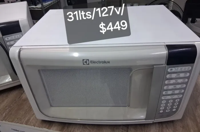 MICRO-ONDAS ELECTROLUX USADO 31LTS 127V $449 COM GARANTIA