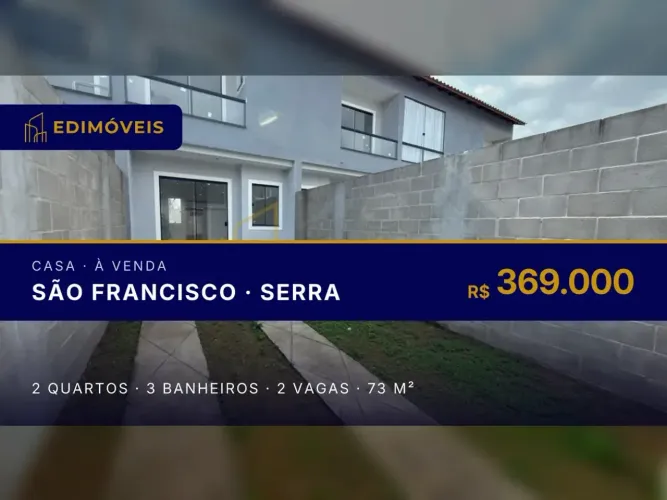 Casa duplex 2 suítes na São Francisco, perto de comércios e escolas