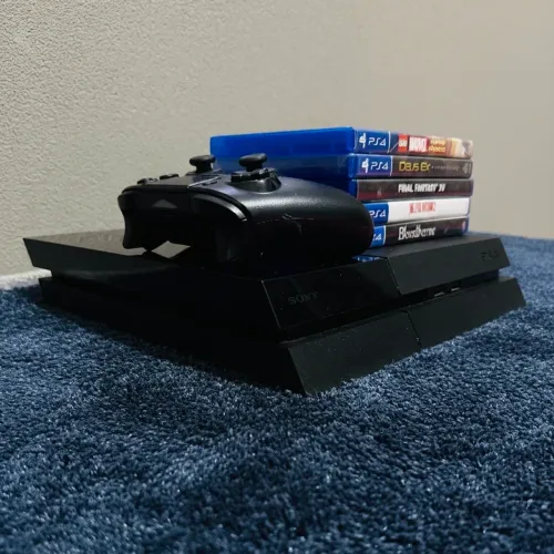 PS4 | Playstation 4 800GB + 5 jogos e controle pro hall effect