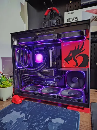 Gabinete High End Geometric Future + Water Cooler 420mm