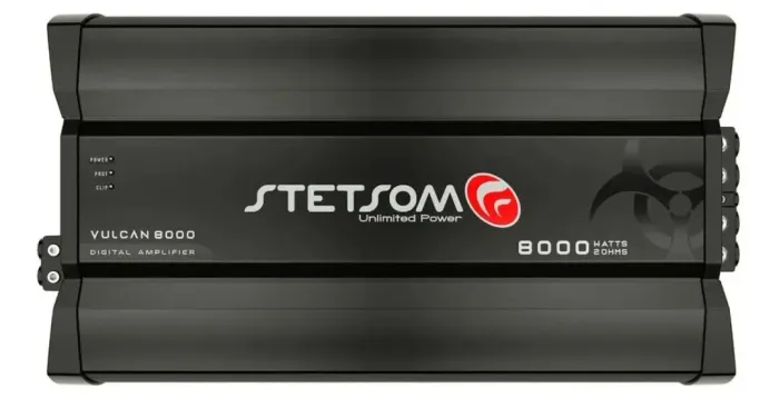 Amplificador stetsom vulcan 8000, 2 ou 1 ohms, novo, lacrado
