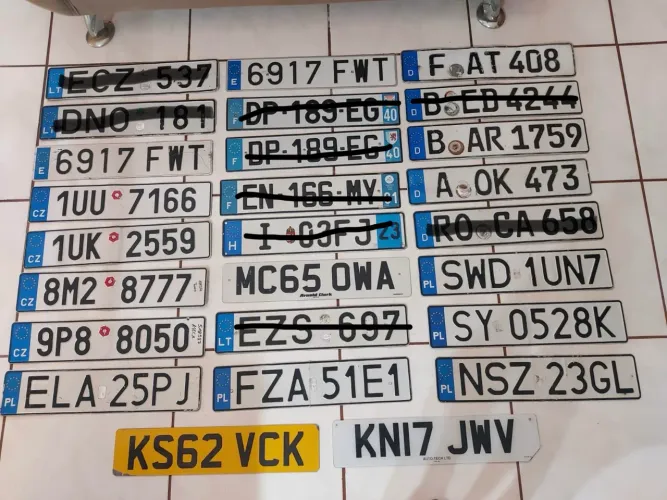 Placa de carro original veículos Européias para coleção - carros, veículo, Europa