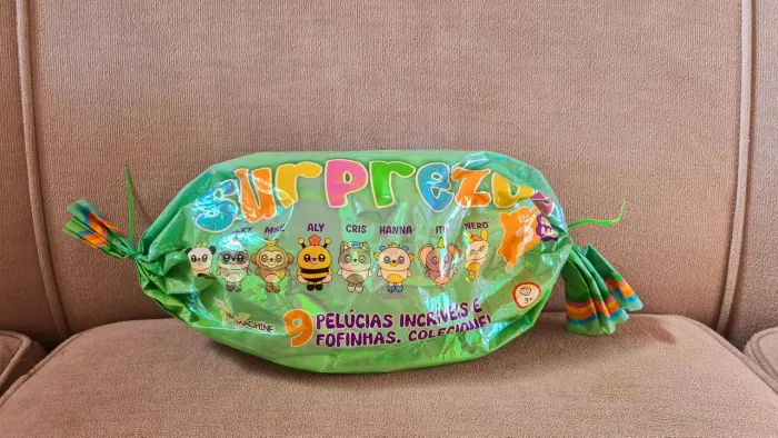 Saco surpresa pelucia br machine surprezoo