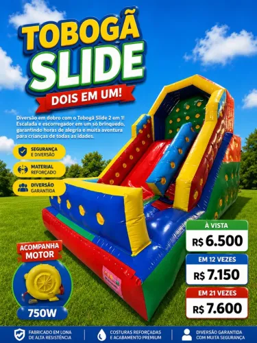 Toboga prêmio slaid 2 em 1
