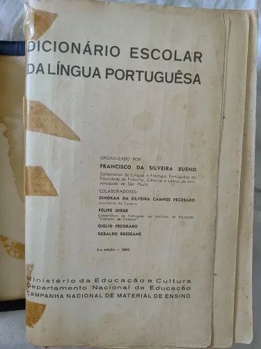 Dicionário da língua portuguesa Francisco da Silveira Bueno 1963