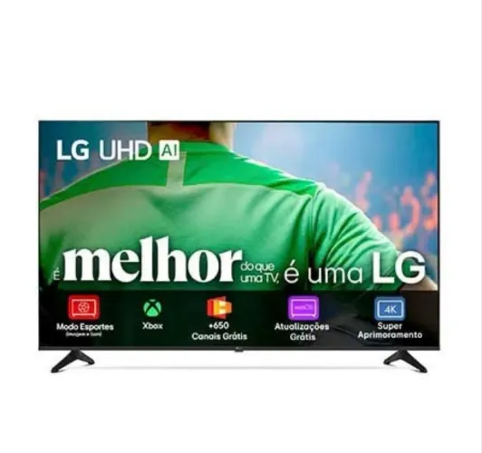 Smart TV LG 50? 4K UHD AI UA75 - NOVA E LACRADA
