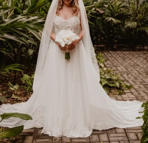 vestido noiva carlos bacchi - tam 38