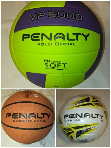 Bola de futsal, vôlei, basquete, todas da pênalti