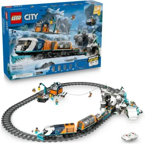 Lego City 60470 Trem Expresso Polar Ártico 1517 Peças Trains 1517 City