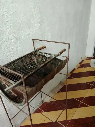 Churrasqueira de galão de chopp com grelha! 