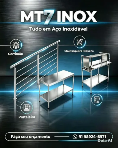 Mt7 Inox, segurança qualidade, faça seu orçamento