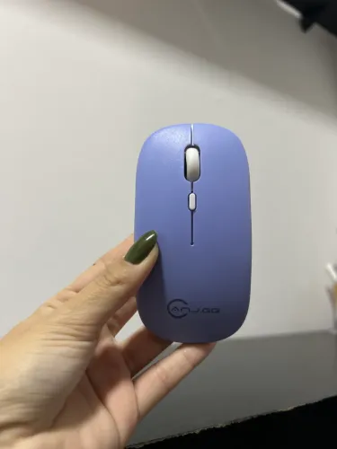 Teclado e mouse sem fio para o seu tablet ou celular! na cor roxa, conecta por bluetooth