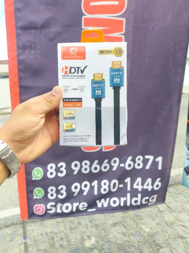 Cabo HDMI 1.5 metro - Produto novo. Loja Store World