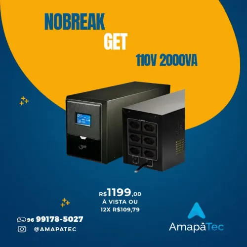 Nobreak 2000VA Get 6 tomadas
