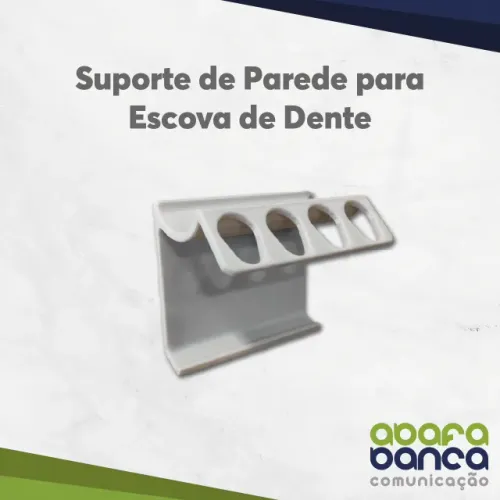 Suporte de parede para escova de dente