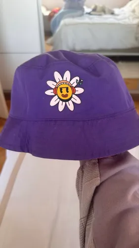 bucket hat lollapalooza reversível roxo rosa