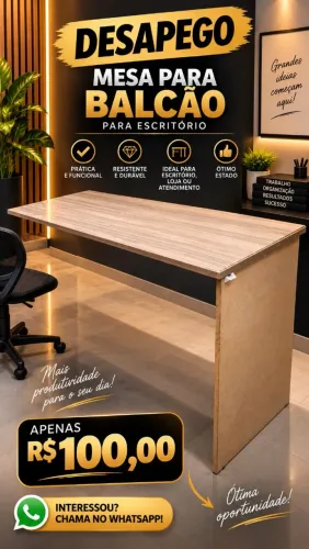 Desapego mesa para bancada ou escritório