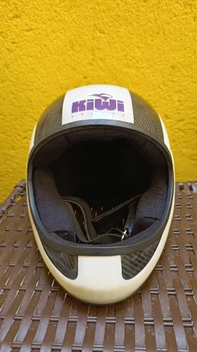 Capacete Kiwi Evolution Branco Full Face Tamanho S 56 - Novo