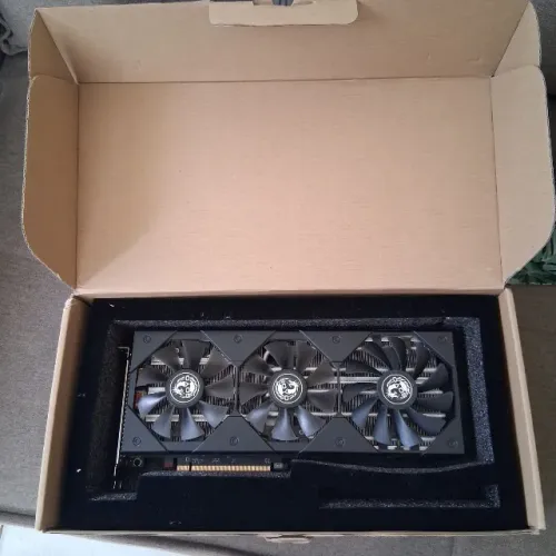 Placa de Vídeo RX 5700 XT 8GB SOYO, Caixa Original, Único Dono
