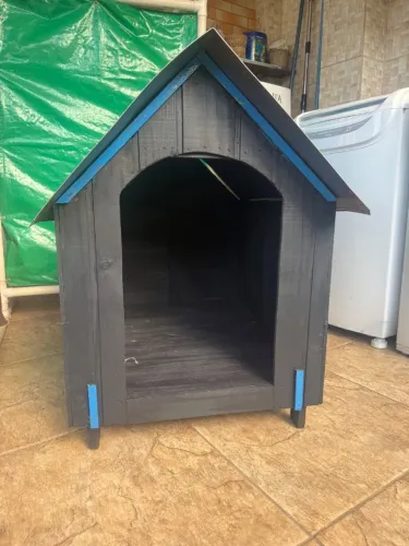 Casinha de cachorro telhado de chapa número 3