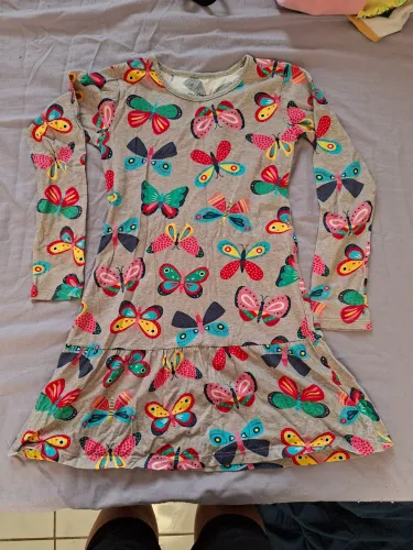 Vestido infantil manga comprida de 100% algodão. 7 anos. Retirada Bh ou Betim.