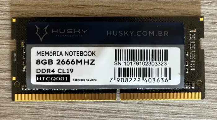 Memória DDR4 8GB para Notebook