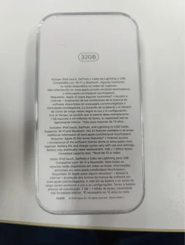 iPod Touch 7ª Geração 32GB Azul - NOVO NUNCA USADO (Item de Colecionador)