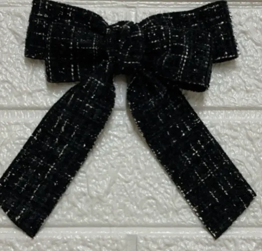 Laço Tweed preto 