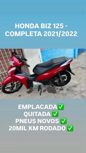 Biz 125 ano 21/22 completa 