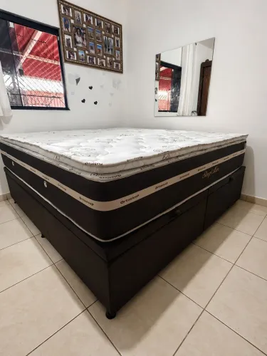 Cama box king molas ensacadas + pillow top