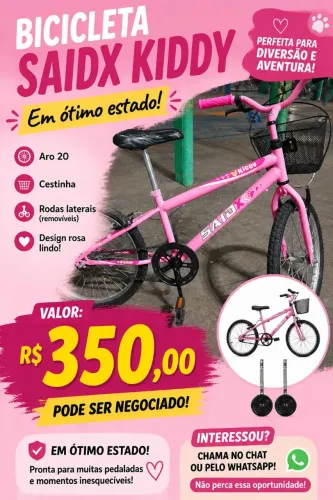 Bicicleta Aro 20 - Rosa
