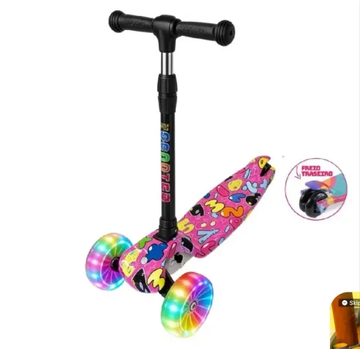 Patinete feminino Led