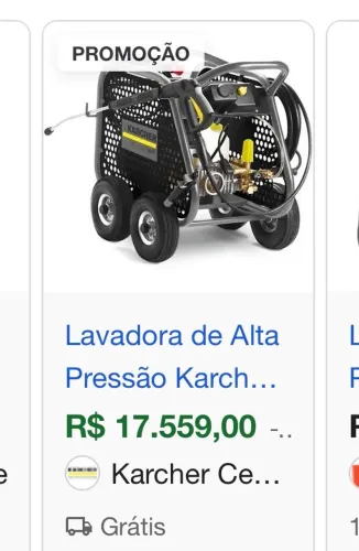 Lava jato Hd 10/25 karcher trifásica 380v