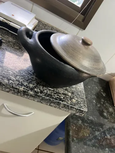 Panela de Barro Grande com Tampa - Ideal para Moqueca, Feijão e Ensopados