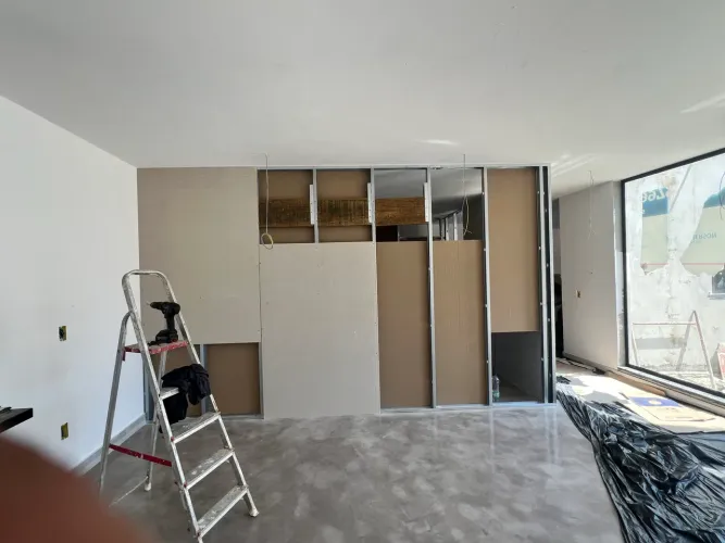 Instalação em drywall